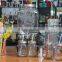 5L unique glass beverage dispenser with ice bucket