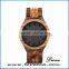 Fashion bangle watch for men waterproof wood watch