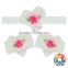 Wholesale 3Pcs Embroidery Butterfly And Heart Shape Flower Baby Hair Accessories