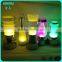 Hight rechargable battery operated wedding party night club bar glowing light up led portable candle table lamp