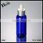 cosmetic 60ml blue pet screen printing fragrance perfumr bresd oil essential oil long thin tip plastic dropper bottle