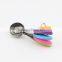 Colorful Handle Stainless Steel 5pcs Measuring Spoon Set