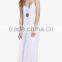 Woman Spagetti Straps Chiffon Pleated Long Maxi Summer Dress