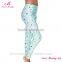 Wholesale ice light weight blue leggings high waist pants