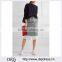 Wholesale Women Apparel Laser-cut Checked Jacquard and Cotton-poplin Midi Skirt(DQE0398SK)