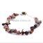 diy Tourmaline stone beads anklets handmade chip semi precious stone anklets bracelets for women foot jewelry