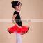 2015 wholesale babi girls stage wear black kid dance leotard tutu dress