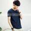 Zm40283b New Style Fancy Men's Summer Pure Color Shirts Comfortable Short Sleeve T-shirt