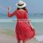 Z&M Women's 2017 ladies fashion silk dress thai silk dress Women's long dress