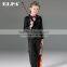 ELPA NXB0075 Designer 3 piece fancy tailor made slimming black red boys suits