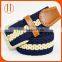 China mens thicken braided elastic stretch casual belts