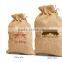 Eco-Friendly Unlaminated Jute bag With Drawstring - features a drawstring closure and comes in large and small with your logo.