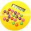 Mini cute M&M calculator Hamburge round cute customized logo color calculator