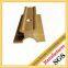 golden color brass extrusion garage door hardware