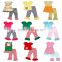 kids wear lovely red solid color baby ruffle pants with high quality