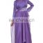 latest muslim women formal dress patterns purple silk chiffon maxi dress long sleeve muslim evening dress with hijab