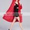 Luxury Genuine whole skin Mink Fur Long Coat with hood/mink long coat
