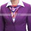 2017 Design Polyester Purple Business Dress Suit Office Skirt Suit for Office Lady