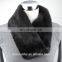 fashion double full fur mink fur scarf genuine mink fur neckerchief for women