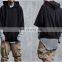 2018 SS Mens Ripped Thumb Hole Long Sleeve Elongated Lengthen Long Coton Round Tee