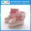 2014 New Crochet Pink White Sport Boots for Baby Girl Ankle Boots Lace Up Shoes