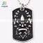 Cheap custom engraved logo blank metal military dog tag
