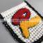 Custom iron on embroidered letters towel chenille patches