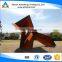 best selling outdoor laser-welding abstract weathering steel sculpture