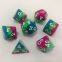 factory muti-color mixed plastic acrylic dice/muti-side dice