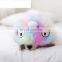 Winter new Pet dog little monsters fur apparel rainbow plush coat small puppy Overcoat