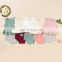 0-24M Newborn Infant Baby Girl Knitted Clothes Set Ruffles Vest Tops Bow Bloomers Shorts Outfits