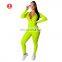 15colors New 2020 Two pieces outfits women bodycon solid hoodie long sleeve jacket and long legging sweatsuit