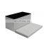 High quality bedroom furniture ottoman PVC fabric leather  storage ottoman bench