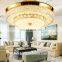Modern fashion living room bedroom lamp LED Crystal Stealth ceiling fan decorative fan lights restaurant lights