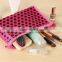 Wallet design black pot pink makeup pouch