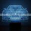 RGB touch black base 3d illusion bedroom usb art night light led desk table lamp