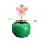 New Car Mirror Decoration Styling Accessories Solar Powered Dancing Flower Swinging Animated Dancer Toy Interior Car Decoration