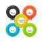 Wholesale Silica Gel Hand Grip Ring Massage Gym Fitness Finger Heavy Exerciser Strength Muscle Recovery Gripper Trainer