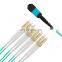 Factory Supply MPO 8 Core OM3 Multimode  Fiber Optical MPO-LC Patch Cord pigtails