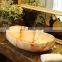 Luxury handmade oval shaped marble bathroom wash basin for decoration