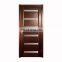solid core wood interior dark wood front door with glass modern flush mount prehung room door