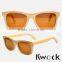 wooden sunglasses with different color of glass lens