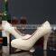 C71583A High heel white beautiful Wedding party shoes