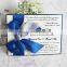 2016 Ideal Products Dual Colors Big Ribbon Rustic Wedding Invitation Card