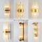 Nordic Light luxury Wall lamp E14 Crystal pillars Rotated Slim waist corridor Lights E14 For sitting room background Wall Lights