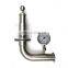 Food grade beer homebrew adjustable spunding valve with gauge