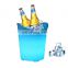 Factory Direct Custom Wholesale Party Led Flashing Beverage Wine Bucket Plastic Ice Bucket LED Wine Cooler