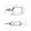 Front Rear Tailgate Door Control Central Actuator Motor Lock Solenoid 5 Pin For Citroen Peugeot