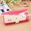 Stock Wholesale 7 Colors High Quality Animal Dog Doggie Printing PU Leather Hasp Women Lady Female Dog Doggie Wallet