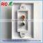 ICC Component RCA couple Audio/Video, F-Type Decora Insert wall plate